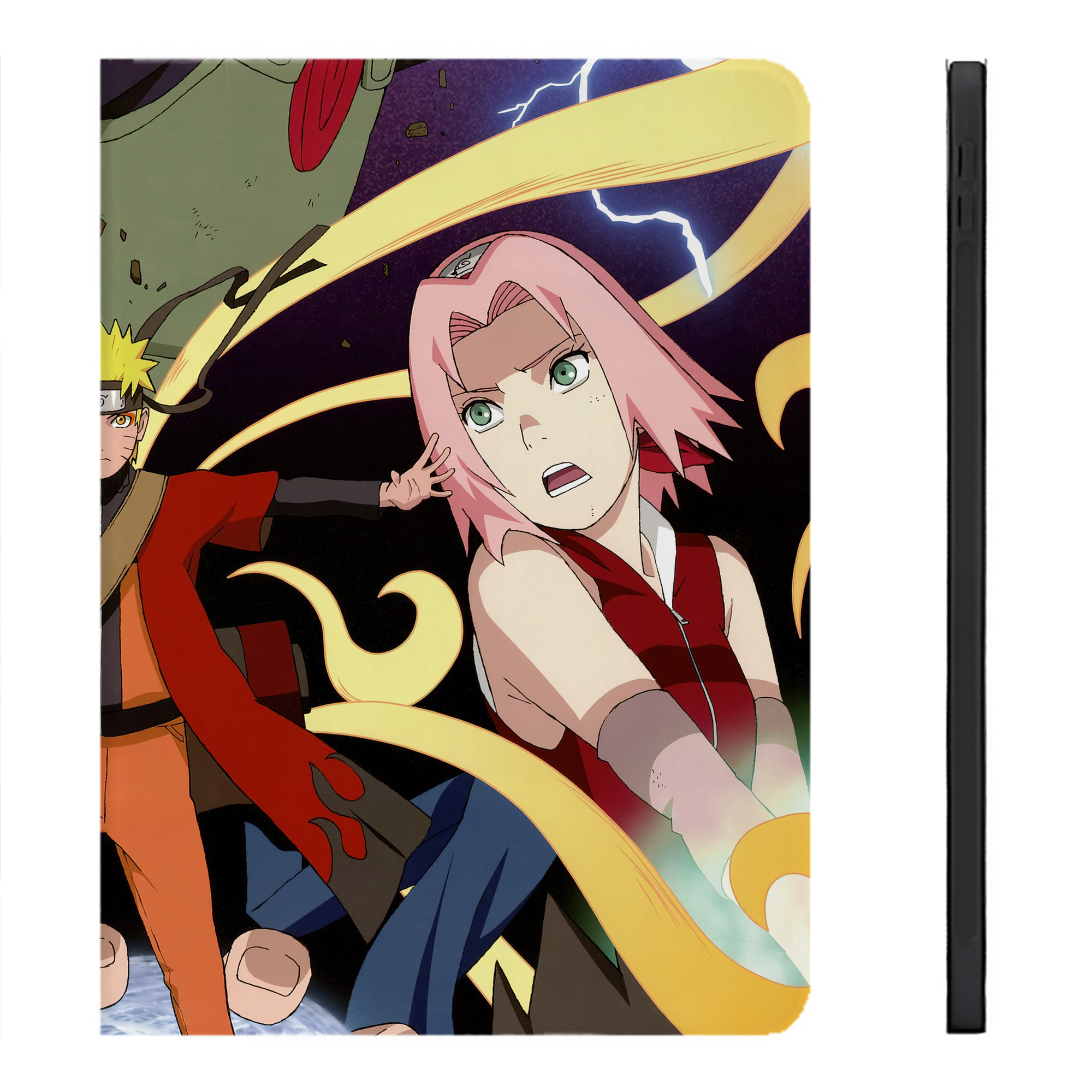（画像用） NARUTO -ナルト- NARUTO -ナルト- 疾風伝 IPadケース ペンホルダー付き ブックスタイルデザイン